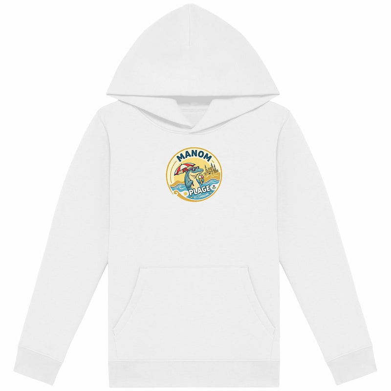 Hoodie Enfant Manom-Plage - face_blanc