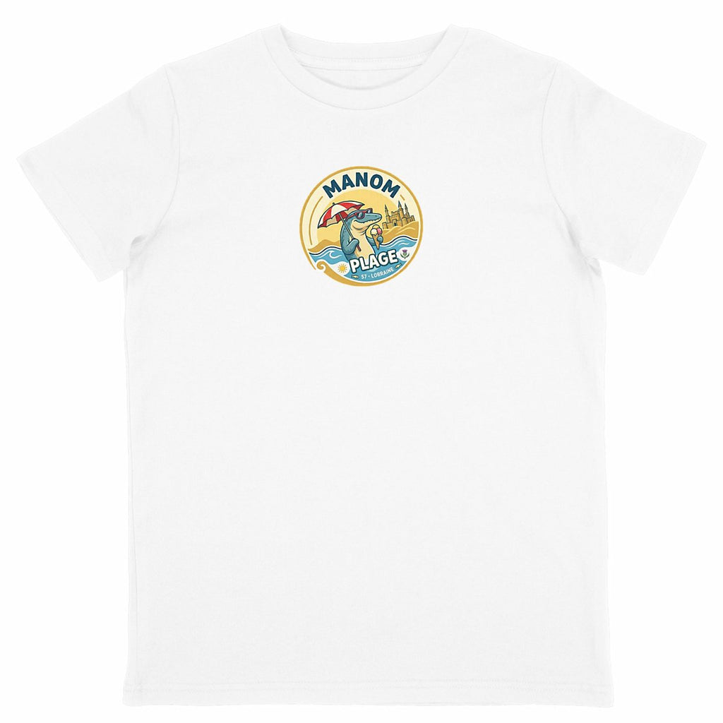 T-Shirt Enfant Manom-Plage - face_blanc
