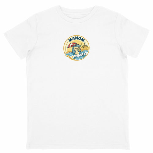 T-Shirt Enfant Manom-Plage - face_blanc